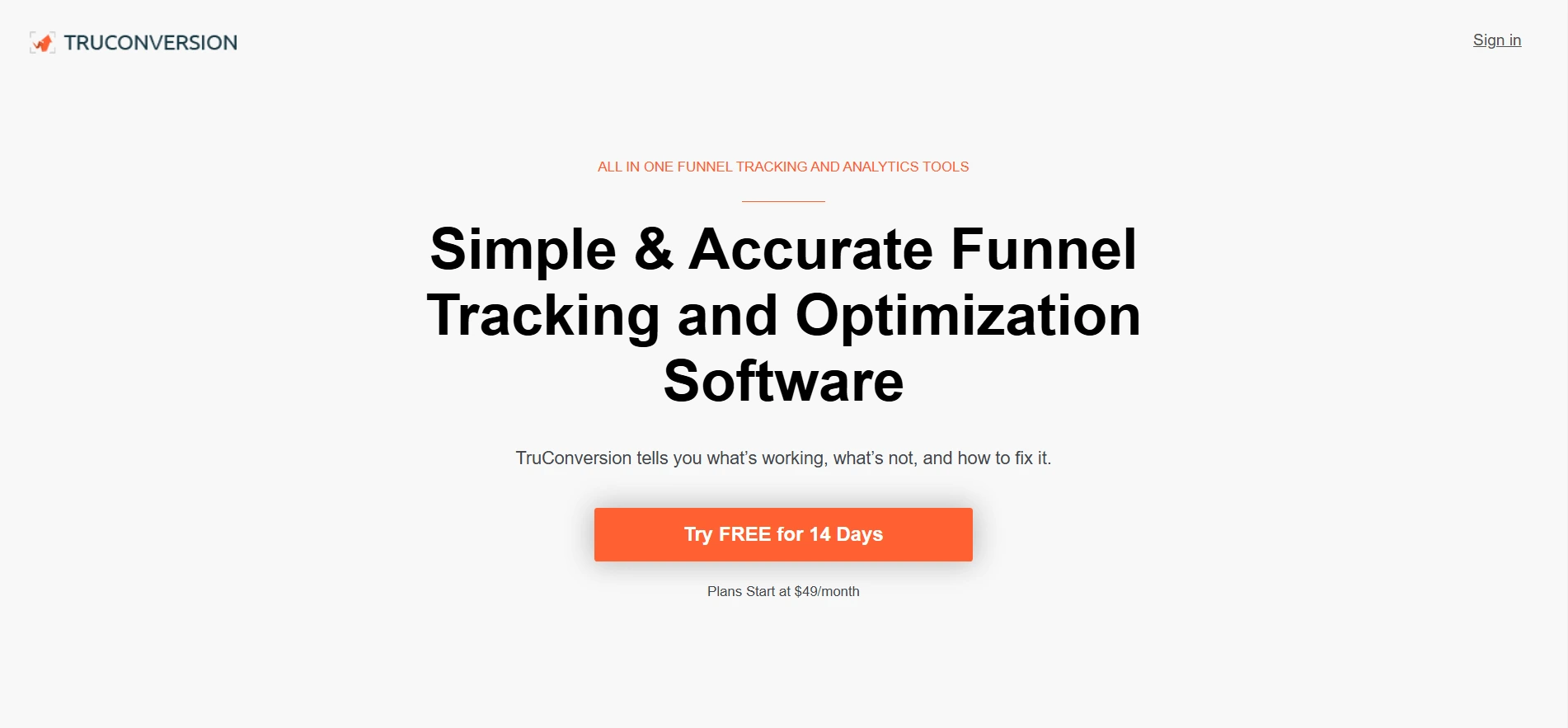Truconversion: Simple & Accurate Funnel Tracking and Optimization Software